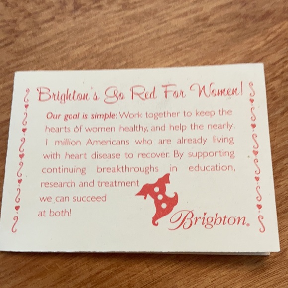 EUC ❤️❤️ Brighton Go Red for Women bracelet. Small silver tiles, ea w/a heart. - Picture 7 of 11